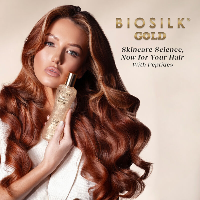 BioSilk Silk Therapy Gold Sparkling Silk Serum - 5.64 Ounces, , large image number null